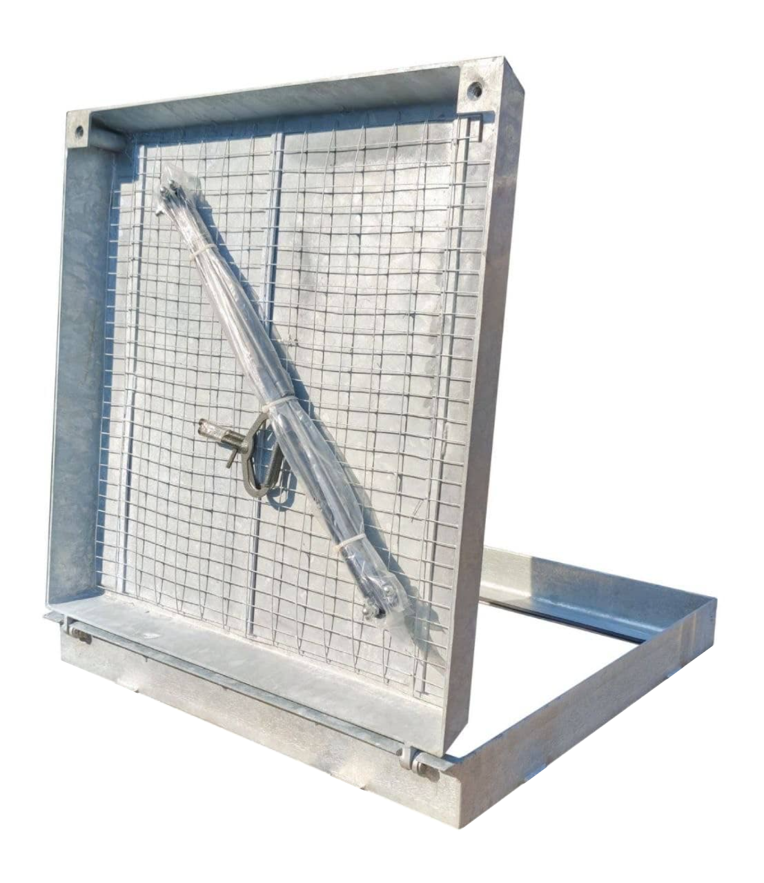 Люк под брусчатку и тротуарную плитку оцинкованный